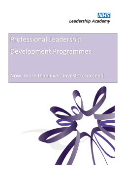 LDP Update - Professional Leadership Programmes (3)