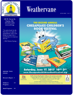 Spring Newsletter - Talbot County Free Library