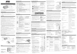 Instruction Manual - LifeSource Canada