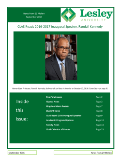September 2016 Newsletter