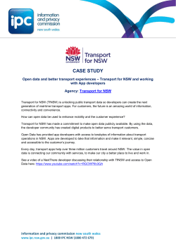 Open Data Infographic Case Study Transport