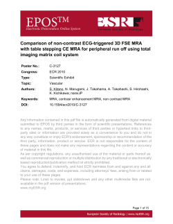 Comparison of non-contrast ECG-triggered 3D FSE MRA with table