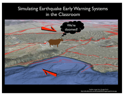 Simulating Earthquake Early Warning Systems in the Classroom