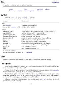 tabstat