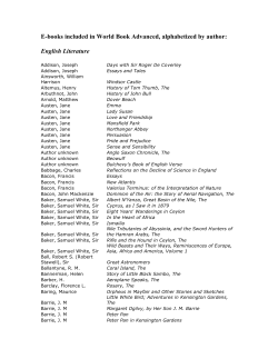 E-books included in World Book Advanced, alphabetized by author