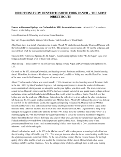 Most Direct Route from Denver