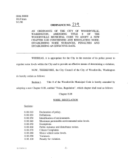 ORDINANCE 2 14 - City of Woodinville