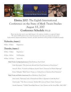 Elmira 2017 - Center for Mark Twain Studies