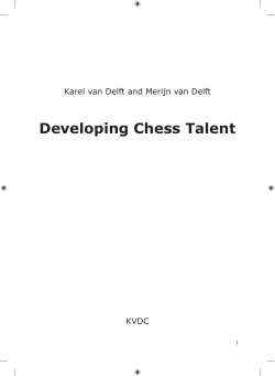 Developing Chess Talent