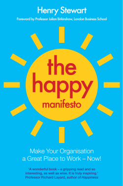 The Happy Manifesto