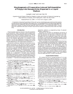 Morphogenesis of Evaporation-Induced Self