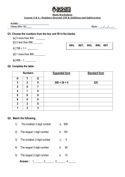 Q1. Choose the numbers from the box and fill in the blanks. [a] 5