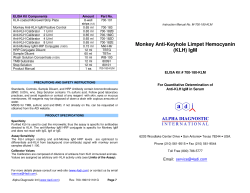 Monkey Anti-Keyhole Limpet Hemocyanin (KLH) IgM