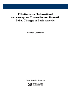 Effectiveness of International Anticorruption Conventions on