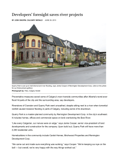 Developers` foresight saves river projects