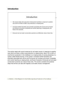Module 1.4: Control Measures for Soil Water Erosion