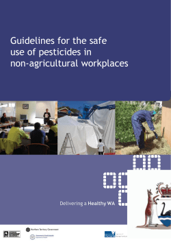 Guidelines for the safe use of pesticides in non