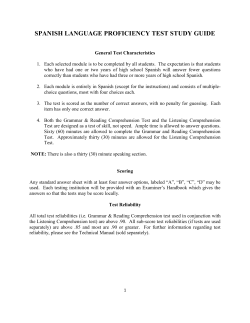 spanish language proficiency test study guide