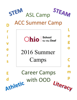 ASL Camp ACC Summer Camp - Ohio School for the Deaf
