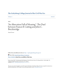An Altercation Full of Meaning - The Cupola: Scholarship at