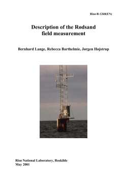 Description of the R&oslash;dsand field measurement