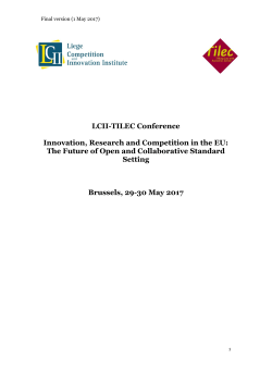 LCII-TILEC Conference Innovation, Research and