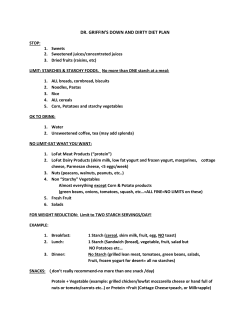 dr. griffin`s down and dirty diet plan