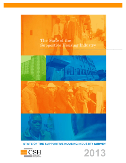 The State of the Supportive Housing Industry
