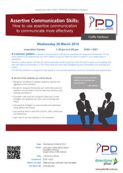 Assertive Communication Skills
