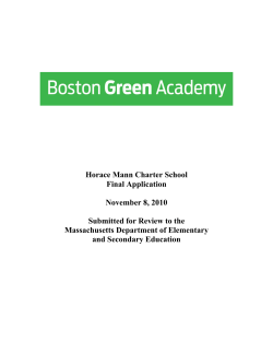 Boston Green Academy Horace Mann Charter School Final