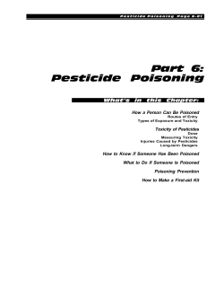 Pesticide Poisoning - University of Minnesota Extension