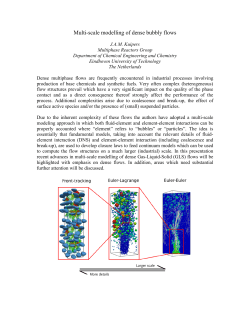 Multi-scale modelling of dense bubbly flows