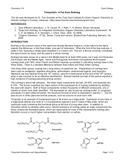 Trimyristin: A Fat from Nutmeg
