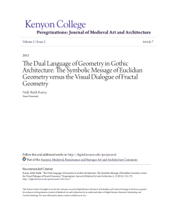 The Dual Language of Geometry in Gothic Architecture: The