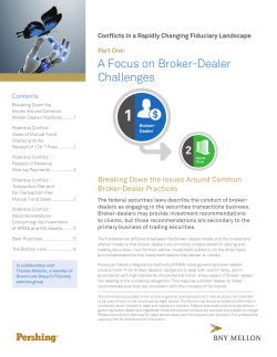 A Focus on Broker-Dealer Challenges