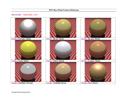 POVRay Metal Textures