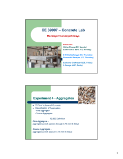 CE 39007 &ndash; Concrete Lab