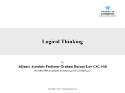 Logical Thinking - Graham Durant-Law