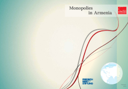 Monopolies in Armenia - Hrayr Maroukhian Foundation