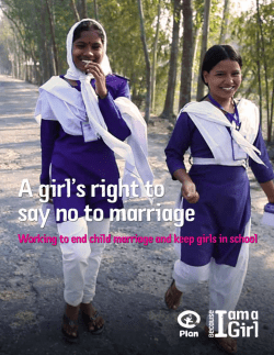 A girl`s right to say no to marriage