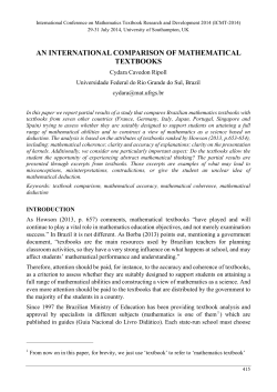 an international comparison of mathematical - Lume