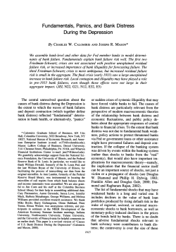 Fundamentals, Panics, and Bank Distress during the Depression
