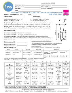 MEDI Non-Custom Circular Knit Leg Stocking