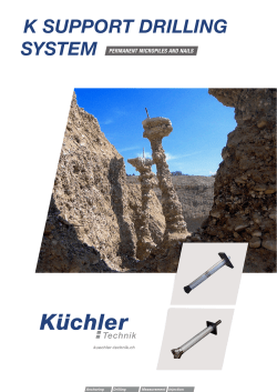 k support drilling - K&uuml;chler Technik AG