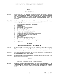 National Bylaws