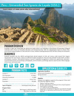 Peru - Universidad San Ignacio de Loyola (USIL) Program Facts