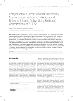 Comparison of a Perpetual and PD Inventory Control System with