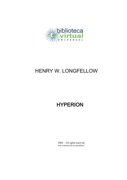 henry w. longfellow hyperion - Biblioteca Virtual Universal