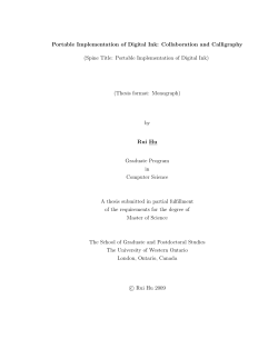 Portable Implementation of Digital Ink