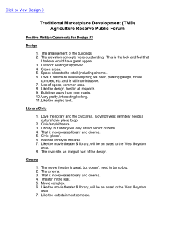 Traditional Marketplace Development (TMD)